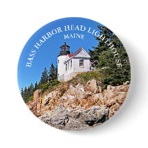 Cabeça de Bass Harbor Farol Maine Grande Pino de B