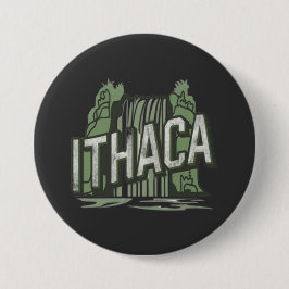 Bóton Redondo 7.62cm cachoeiras de ithaca
