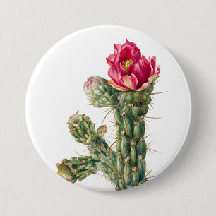 Bóton Redondo 7.62cm Cactus Flower