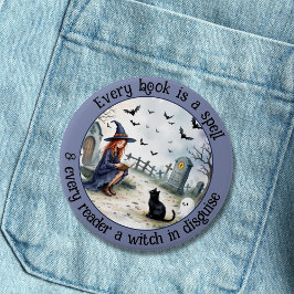 Bóton Redondo 7.62cm Cada Livro é um Espelho