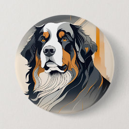 Bóton Redondo 7.62cm Cão de Montanha Bernês