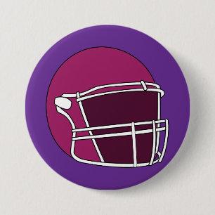 Bóton Redondo 7.62cm Capacete de Futebol