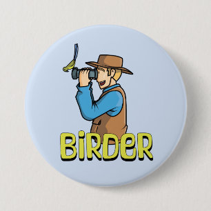Bóton Redondo 7.62cm Cartoon Birder