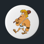 Bóton Redondo 7.62cm Cartoon Hercules Greek Mythology Hero with Club<br><div class="desc">Make a statement with this classic custom round button pin. Featuring a scratch-resistant mylar coating and a secure safety pin back, this durable accessory is perfect for expressing your personality on jackets, backpacks, or hats. Use it for political campaigns, school spirit, birthday party favors, or as a unique collectible. The...</div>