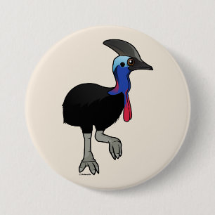 Bóton Redondo 7.62cm Cassowary do sul