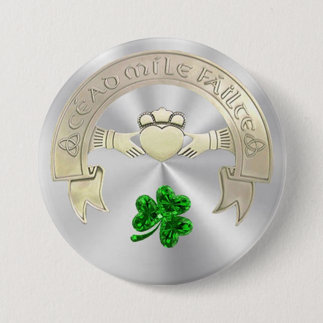 Bóton Redondo 7.62cm Cem Mil Saúda (Frente)