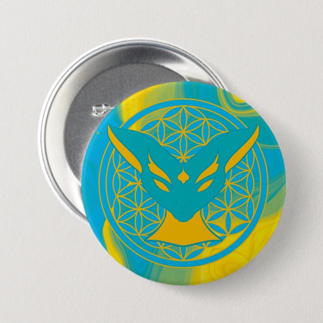 Bóton Redondo 7.62cm Chamalion (Frente & Verso)