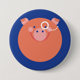 Bóton Redondo 7.62cm Chapa Minimal Pig