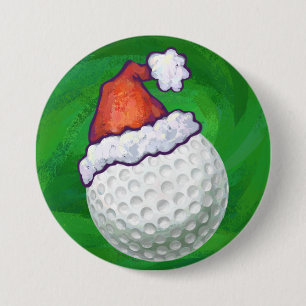 Bóton Redondo 7.62cm Chapéus de Natal de Golfe