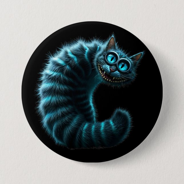 Bóton Redondo 7.62cm Cheshire Cat (Frente)