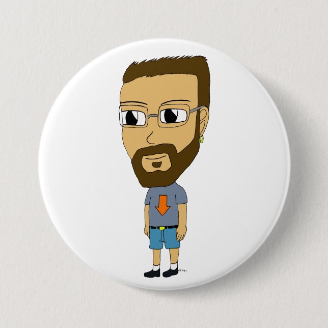 Bóton Redondo 7.62cm chibi (Frente)