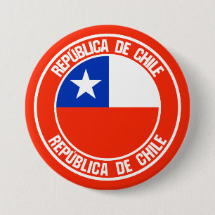 Bóton Redondo 7.62cm Chile Round Emblem