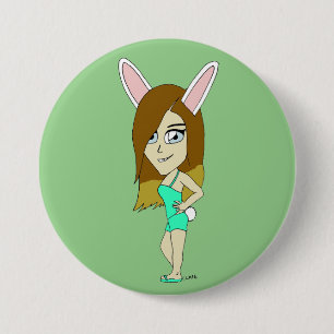 Bóton Redondo 7.62cm Chini Bunny