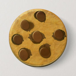 Bóton Redondo 7.62cm Chip Cookie Chocolate Yummy
