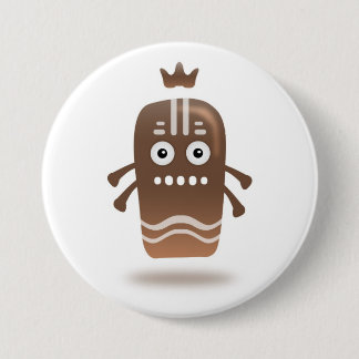 Bóton Redondo 7.62cm ChocoChobo-Botão