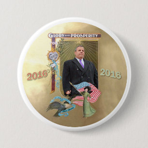Bóton Redondo 7.62cm Chris Christie 2016