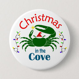 Bóton Redondo 7.62cm Christmas in the Cove Large Button
