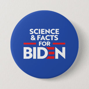 BÓTON REDONDO 7.62CM CIÊNCIA E FATOS PARA JOE BIDEN