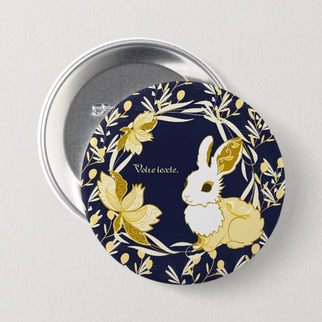 Bóton Redondo 7.62cm Coco le lapin (Frente & Verso)
