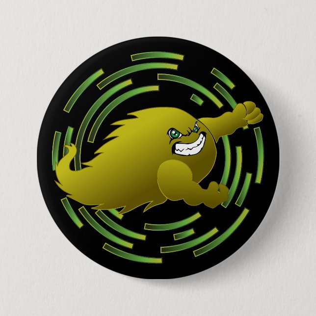 Bóton Redondo 7.62cm Coloma Comets #4 (Frente)