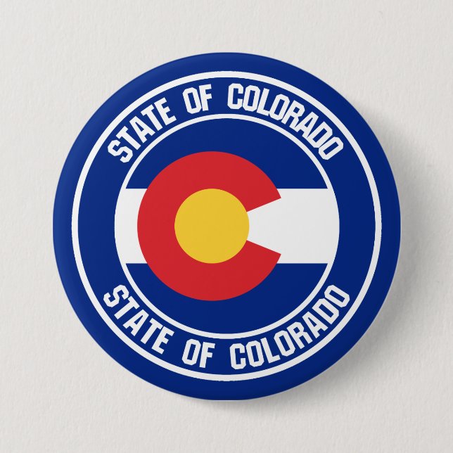 Bóton Redondo 7.62cm Colorado Round Emblem (Frente)