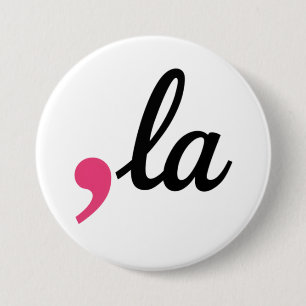 Bóton Redondo 7.62cm Comma La Kamala Harris Presidente 2024 Stop Projec