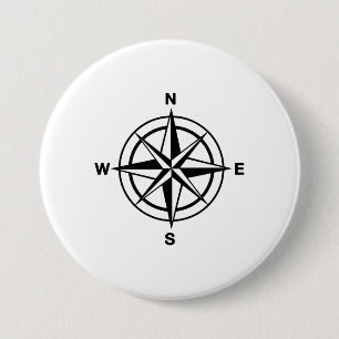 Bóton Redondo 7.62cm Compass náutico