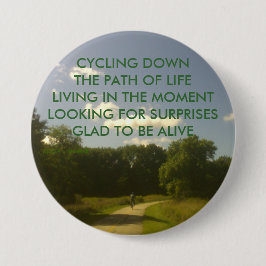 BÓTON REDONDO 7.62CM COMPLETANDO O CICLO O TRAJETO DO BOTÃO DA VIDA