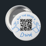 Bóton Redondo 7.62cm Comprar De Esqui A Noiva Uma Bebida<br><div class="desc">Certifique-se de que a noiva não precisa pagar por uma bebida de solteiro quando você comprar estes botões de código QR úteis para cada um dos seus participantes de festa de solteira! Se você está planejando uma despedida de solteira de inverno, esses itens do partido Après Ski são a adição...</div>