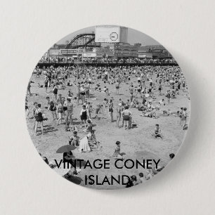 BÓTON REDONDO 7.62CM CONEY ISLAND-BUTTON DO VINTAGE