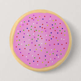 Bóton Redondo 7.62cm Cookie Rosa-Açúcar