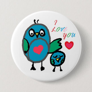 Bóton Redondo 7.62cm crachá bonito do botão