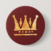 Crachá ouro circular