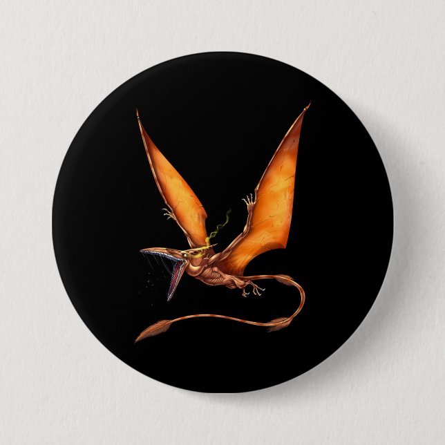 Bóton Redondo 7.62cm Criptografia de Kongamato (Frente)