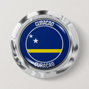Bóton Redondo 7.62cm Curaçao Round Emblem