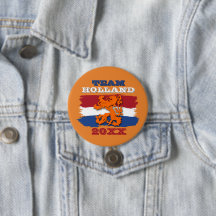 Custom Dutch Flag Orange Lion Team Holland 2023