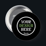 Bóton Redondo 7.62cm custom, unique, sleek & minimalist Button<br><div class="desc">This design is accessible to all. Feel free to customize the logo,  images,  text,  and colors according to your preferences. Thank you very much.</div>