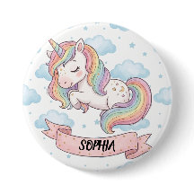 Cute Pastel Rainbow Unicorn Clouds Personalized