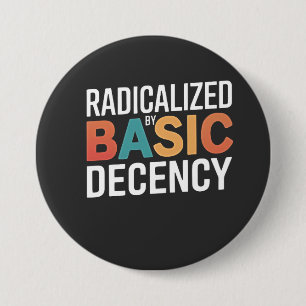 Bóton Redondo 7.62cm Democracia Social Radicalizada Pela Decência Básic
