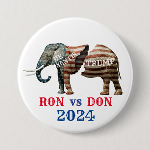 Bóton Redondo 7.62cm DeSantis vs Trump 2024