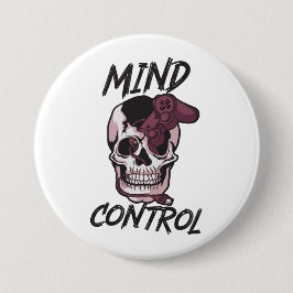 Bóton Redondo 7.62cm Design de jogos de controle da mente