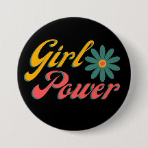 Design de Retro Colorido de Energia Menina