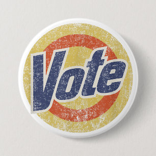 Bóton Redondo 7.62cm Detergente de Voto Anti-Trump Engraçado Vintage