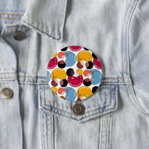 Bóton Redondo 7.62cm Dia de Martin Luther King, igualdade e fraternidad