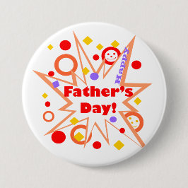 Bóton Redondo 7.62cm Dia dos Pais Splash