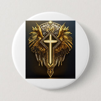 Bóton Redondo 7.62cm Diamond Faith LLC - Elegância e Grace