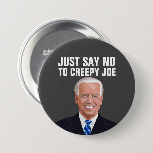 BÓTON REDONDO 7.62CM DIGA NÃO A BOTÕES DE JOE BIDEN.