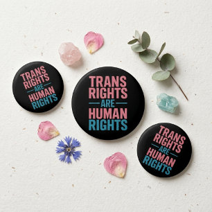 Bóton Redondo 7.62cm Direitos Trans São Direitos Humanos Orgulho Transg