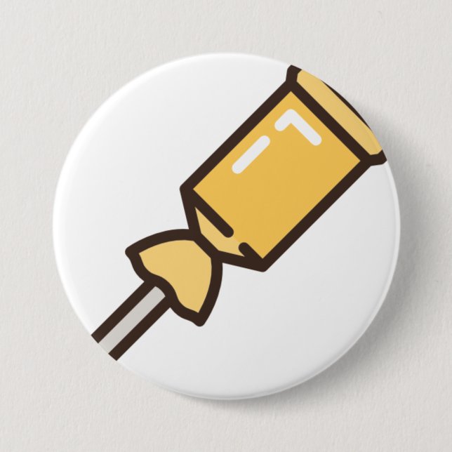 Bóton Redondo 7.62cm doce-pau-1 (Frente)