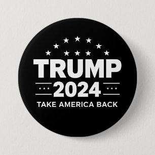 Bóton Redondo 7.62cm Donald Trump 2024 Devolva a América Eleição